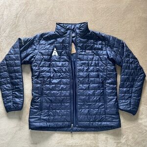 NWT Patagonia Men’s Nano Puff Jacket Black - custom EMBROIDERED logo